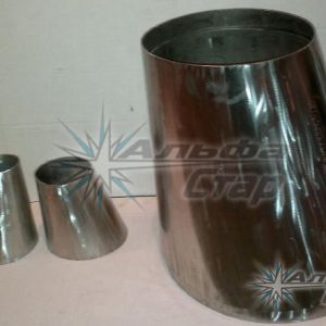 Переход из нержавеющей стали эксцентрический